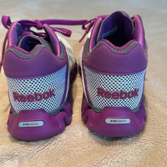 Reebok Purple and White Athletic Shoes - Picture 2 of 4